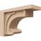 Ekena Millwork 6"W x 18"D x 12"H Classic Alma Rough Cedar Woodgrain TimberThane Corbel, Primed Tan CORUR06X18X12ALMRCPR - alternate 1